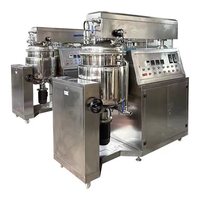 Machine à émulsionner les lotions cosmétiques par levage hydraulique sous vide 50L 100L, homogénéisateur de crème 7,5 kW 380V/220V, mélangeur