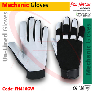 Heavy Duty Best Quality Premium Goatskin Palm Mechanic Leather <b>Gloves</b> From Pakistan Hand Safety <b>Glove</b> <b>for</b> Men's Protection Gants - Product Image 5