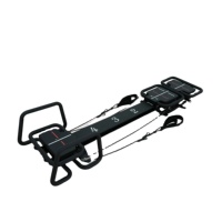 Mini Reformer Pilates en Aluminium Portable et Réglable pour Studio à Domicile avec Boucles de Résistance pour le Renforcement du Tronc
