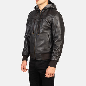 New Street Wear High Quality Winter Sheep Skin Leather Motorcycle <b>Jacket</b> Trendy Elegant Fashion Warm Waterproof Windproof - Product Image 4