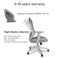 Chaise de bureau ergonomique à dossier haut, support lombaire 3D, fauteuil inclinable multifonctionnel, chaise d'ordinateur, base moderne en acier inoxydable