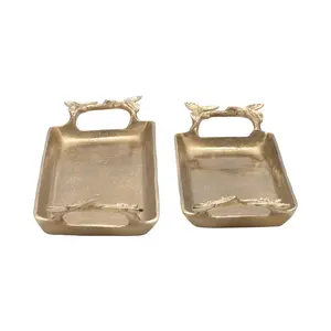 Plateau de présentation de bougies en plastique écologique de luxe pour spa, studio de yoga et décoration d'aromathérapie, style américain, plaqué Zahid, sûr - Product Image 1