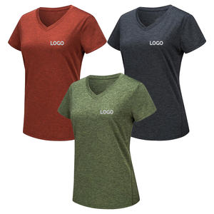 เสื้อยืดลำลองสำหรับผู้หญิงแห้งเร็วเสื้อสแปนเด็กซ์แบบถักผ้าโพลีเอสเตอร์ขนาดใหญ่พิเศษสินค้ามาใหม่2024 - Product Image 6