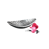 Vente chaude Double Tone Salade Fruits Chocolat Noix Servir En Aluminium Durable Cuisine Moderne Fête De Mariage Plat Décoratif Bol