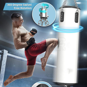 Heavy Duty Genuine Leather Unisex Punching <b>Bag</b> Home Gym Boxing <b>Training</b> Fitness Durable Stitching Long Lasting Use Sands Filled - Product Image 4