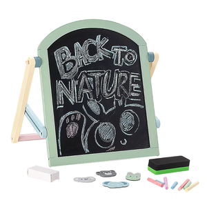 Tablero de escritura de dos lados, tablero de tiza, <span class=keywords><strong>pizarra</strong></span> de seguridad <span class=keywords><strong>para</strong></span> bebés pequeños - Product Image 6