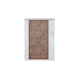 Écran de jardin en métal peint de couleur noire découpé au laser en forme de pierre pour décoration d'intimité décor de jardin écran de jardin en métal - Product Image 6