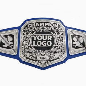 Ceintures de championnat de boxe personnalisées - Or et argent, matériau PU écologique, unisexe pour MMA, Taekwondo et Grappling - Product Image 1