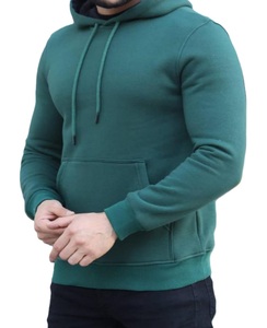 Sweat-shirt à capuche en polaire pour homme, sweat-shirt de sport à manches longues, imprimé oversize, vert - Product Image 1