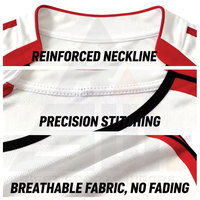 Camisetas de Fútbol Personalizadas Unisex para Adultos, con Logotipo del Equipo Estampado, de Malla de Alta Calidad, Ligeras, Antibacterianas y de Secado Rápido