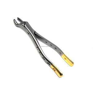 คีมถอนฟันคุณภาพสูง แบบอเมริกัน สำหรับฟันบนและฟันล่าง ได้รับมาตรฐาน CE ISO รับผลิตแบบ OEM ODM อุปกรณ์ทันตกรรมที่ดีที่สุด ขายส่งจากผู้ผลิต - Product Image 6