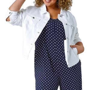 Chaqueta Vaquera Casual de Manga Larga para Mujer, Transpirable, Cálida, Elegante, Personalizada, Cortavientos, de Secado Rápido, Diseño OEM - Product Image 2