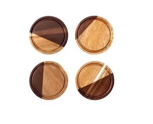 Sous-verres classiques en bois 1 pièce pour la cuisine à domicile Tapis et tampons esthétiquement parfaits - Product Image 6