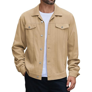 Chaqueta vaquera duradera para hombre, ropa de calle a la moda, abrigo vaquero personalizado, chaqueta vaquera Vintage al por mayor para boutiques - Product Image 1