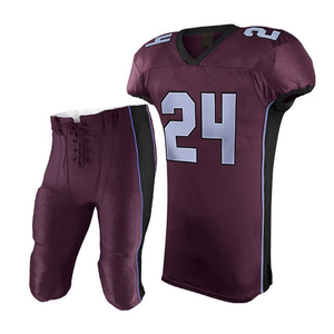 Maillot de football américain haut de gamme rouge respirant à manches courtes en mesh pour homme, grandes tailles, vente chaude - Product Image 4