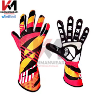 Guantes de Carreras de Karts Personalizados de Primera Calidad, Guantes de Conducción para Exteriores de Venta Caliente para Karting, Deportes de Motor, Duraderos y Transpirables