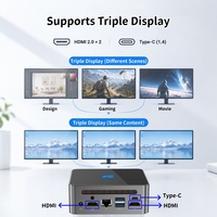 Geniş Voltajlı 100V-240V Intel Core I5 I7 I9 İşlemcili Mikro Bilgisayar, Tek 2.5G Ethernet Portu ve Dahili Soğutma Fanı ile Ofis ve Ev Kullanımı İçin