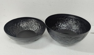 ชามโลหะผลไม้สำหรับรับประทานอาหารในบ้านอุปกรณ์ตกแต่งห้องนั่งเล่นชามสลัดโลหะสำหรับงานเลี้ยง - Product Image 2