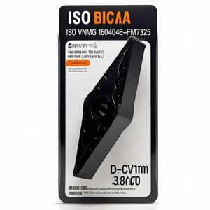 Inserto de Torneado Indexable ISO VNMG 160404E-FMT7325 D. 3.81mm con Recubrimiento MT-CVD, Paquete de 10 para Herramientas de Torneado de Precisión - Product Image 2