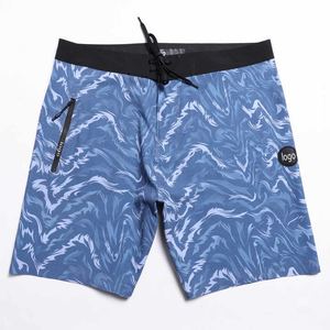 Nouveau Design hommes Shorts de plage 100% Polyester maillots de bain avec poches taille moyenne décontracté planche Surf Shorts solide tricoté Style - Product Image 6