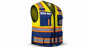 Discounted Sale <b>Outdoor</b> High Visibility Reflective <b>Safety</b> Vest with Customized Logo Waterproof Multiple Pockets - Product Image 3