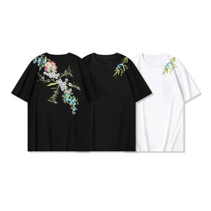 Nuevas Camisetas Bordadas Personalizadas para Hombre, 100% Algodón, de Alta Calidad, Estilo Hip Hop, Transpirables - Product Image 1