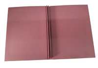 Porte-menu A4 personnalisé, couverture rose en cuir PU, logo embossé en feuille d'or, hôtels, restaurants, quantité en gros, ISO9001