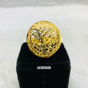 Pendientes de tuerca con forma de flor para mujer Chapado en oro de 24 quilates para compromiso de boda-Joyería de moda - Product Image 2