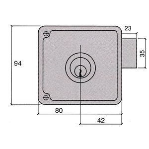 Ucem 4124-hb/ 8/ Serratura Destra - Product Image 2