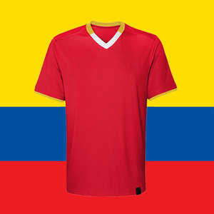 Maillot de football blanc à col rond et manches courtes, numéro 7, imprimé par transfert thermique, anti-transpiration, antibactérien, double sangle, polyester - Product Image 3