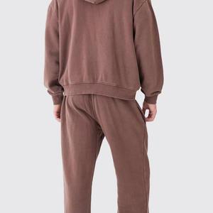 Nueva Llegada, Conjuntos Deportivos de Invierno para Hombre, Tallas Grandes, Color Sólido, Personalizables, 100% Poliéster, Dos Piezas, Impresión de Logotipo Personalizado - Product Image 4