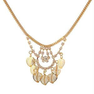 Urthn Austrian Stone Vintage Style Gold-Plated Necklaces 18K & Rhodium <b>Fine</b> <b>Jewelry</b> <b>Sets</b> for Gifts Leaf Shaped-1102431 - Product Image 1
