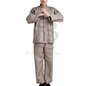 เครื่องแบบกังฟูแบบมืออาชีพเสื้อผ้าคาราเต้ศิลปะการต่อสู้ผ้าฝ้ายเนื้อนุ่มพร้อมโลโก้และดีไซน์ตามสั่ง - Product Image 1