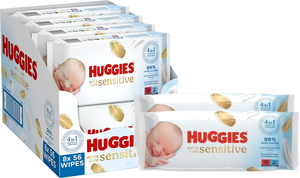 Lingettes pour bébé jetables testées cliniquement Huggies Extra Care Sensitive et sûres pour les peaux sensibles - Product Image 6