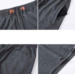 Wholesale High Quality Cheap Prices Men's Shorts Dark Grey <b>Colour</b> Two Side Zipper Pockets 1 Back Pocket Drawstings Custom Logo - Product Image 5