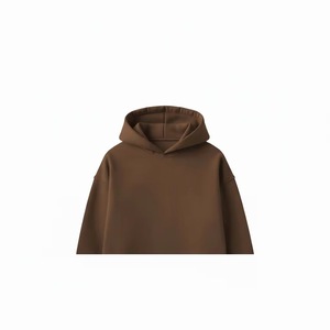 Sweat-shirt à capuche surdimensionné pour homme, couleur unie, en molleton de coton, décontracté, pour l'automne, avec poche, coupe classique - Product Image 3