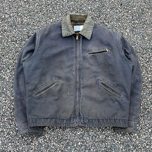 แจ็กเก็ตมีซิปสำหรับผู้ชายเสื้อวินเทจผ้าแคนวาสผ้าฝ้ายแบบสั่งทำ - Product Image 3