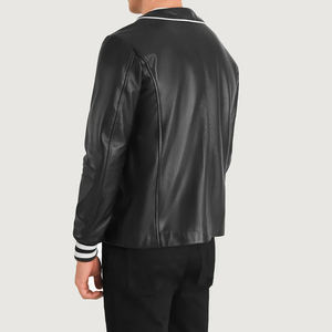 Chaqueta Varsity de cuero Premium para hombre-Diseño Varsity personalizado con material de calidad Elegante ropa de calle urbana Capa de invierno - Product Image 2