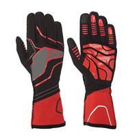 Gants de karting d'extérieur respirants personnalisés de haute qualité avec design antidérapant