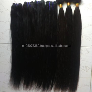 Extensiones de cabello Remy virgen indio 24 "de longitud Precios de fábrica de calidad superior Tejido de cabello de la India - Product Image 1