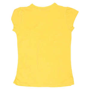 T-shirt fantaisie à manches courtes pour filles - Jaune - Product Image 2