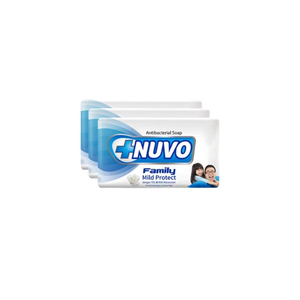 Nuvoo Family Mild Protect Jabón en Barra Multipack 100g x4 |   Jabón de Baño Suave para la Piel Azul, Venta al por Mayor, FMCG - Product Image 1