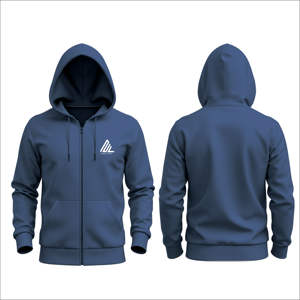 Best-seller Sweat à capuche unisexe 350G doublé polaire vierge à fermeture éclair surdimensionné en coton mélangé tricoté 3D broderie hiver Sweats à capuche pour hommes - Product Image 2