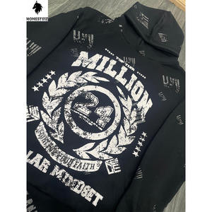 เสื้อฮู้ดผ้าฟลีซปักโลโก้ได้ตามต้องการของผู้ชายเสื้อสเวตเชิ้ตลำลองฤดูหนาวแบบลำลองเทคนิคการพิมพ์ลายนูนบนหน้าจอแบบ3D เทคนิคซักได้ - Product Image 4