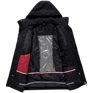 ชุดกีฬา2025ฤดูหนาวสำหรับผู้ชายผู้หญิงชุดเล่นสกีกันหิมะกันน้ำเสื้อแจ็คเก็ตกางเกงวอร์มเสื้อผ้า - Product Image 5