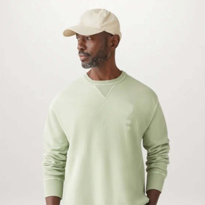 OEM Wholesale Crew Neck Pullover Blank Heavyweight 100% Cotton Custom Logo Embroidered Crewneck Oversized <b>Sweatshirts</b> for <b>Men's</b> - Product Image 2