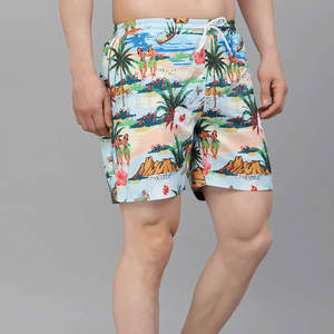 Mejor Precio OEM Personalizado: Shorts de Baño para Hombre Estilo Urbano, Algodón Ecológico Transpirable de Secado Rápido, Estilo Casual con Logo Frontal, Color Liso - Product Image 2