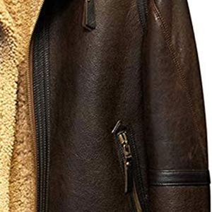 Veste en cuir de vache de haute qualité pour hommes doublure en fourrure de mouton personnalisée veste pour hommes en cuir 100% - Product Image 4
