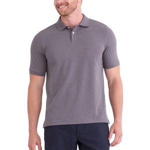 Polo de hombre de punto de algodón 100% con logotipo personalizado, camiseta Polo de golf ajustada informal con cuello vuelto que absorbe la humedad para hombre - Product Image 5