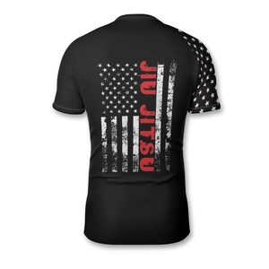 Camiseta Rashguard de manga corta Unisex, alta compresión elástica, impresión por sublimación antidecoloración, duradera para surf de artes marciales - Product Image 6